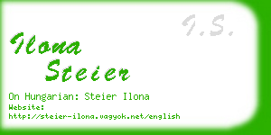 ilona steier business card